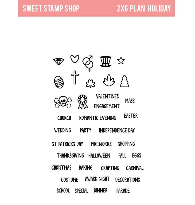 Sweet Stamp Shop Plan Holiday Stamp Set 2