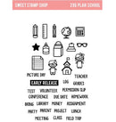 Sweet Stamp Shop Plan School Stamp Set 2"x 6"