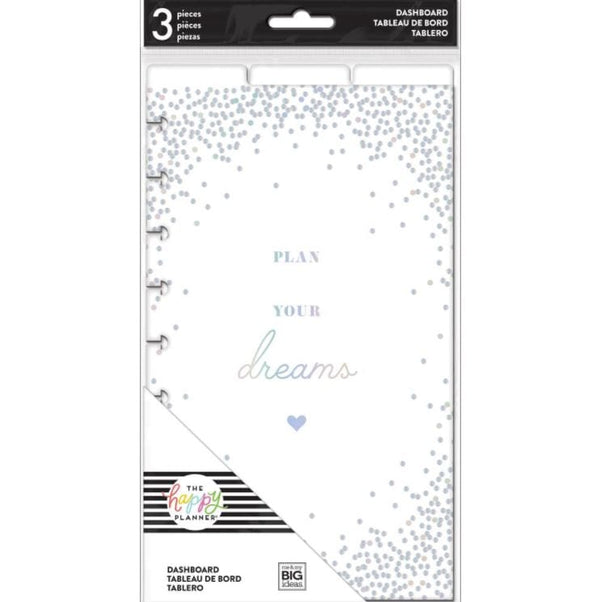 Me and My Big Ideas Plan Your Dreams Happy Planner Medium Dashboards 5.5"X9.65"