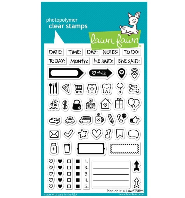Lawn Fawn Plan On It Clear Stamps 4