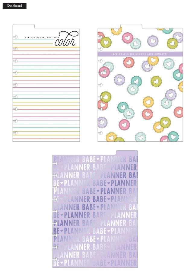 Me and My Big Ideas Planner Babe Dashboards Classic Happy Planner
