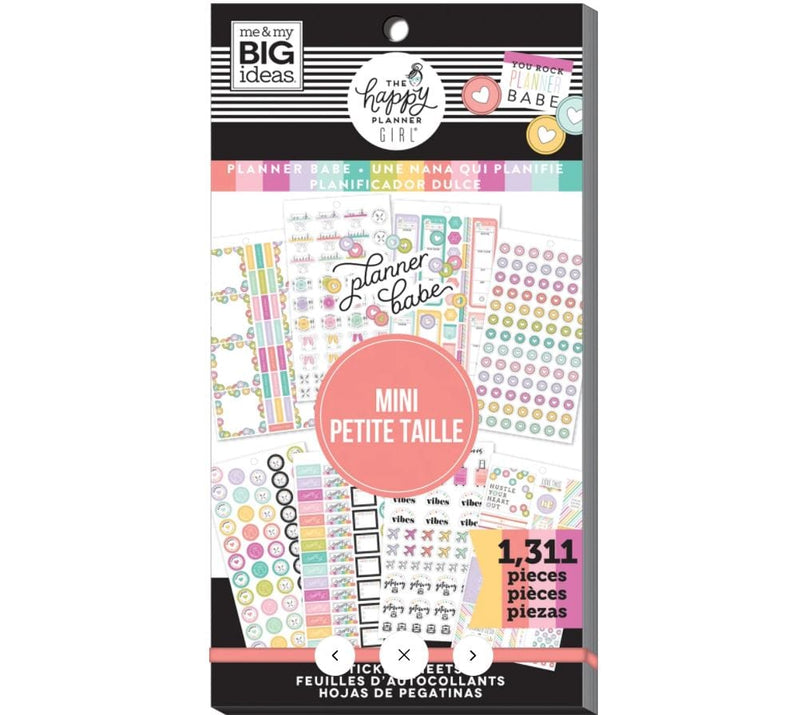 Me and My Big Ideas Planner Babe Mini Value Pack Stickers Happy Planner 1311 Stickers