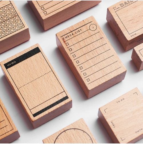 Bullet Journaling Rubber Stamps