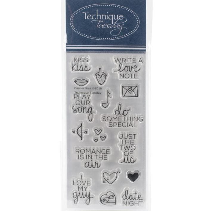 Technique Tuesday Planner - Kiss Clear Stamps 2