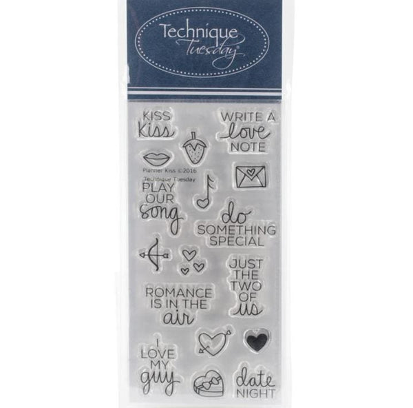Technique Tuesday Planner - Kiss Clear Stamps 2"X4"