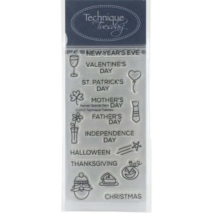 Technique Tuesday Planner - Special Days Clear Stamps 2
