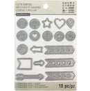 Recollections Planner Tabs Cut and Emboss Dies