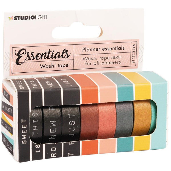 Studio Light Essentials Planner Washi Tape 9/Pkg