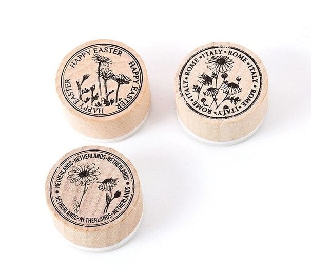 Vintage Plant Catalog Round Wood Seal Mo Card