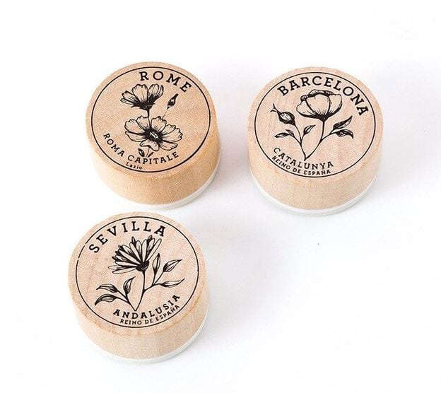 Vintage Plant Catalog Round Wood Seal Mo Card