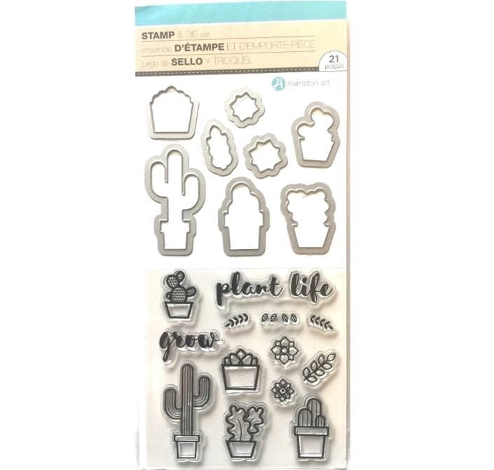 Hampton Art Plant Life Clear Stamp & Die Set