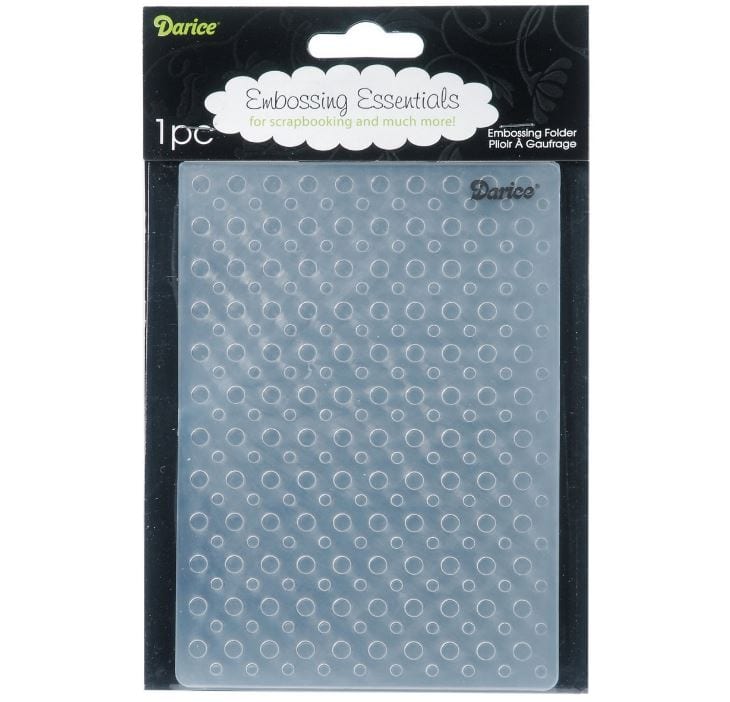 Darice Embossing Folder Polka Dot Background