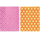 Sizzix Polka Dots & Starflowers Textured Impressions A2 Embossing Folders 2/Pkg