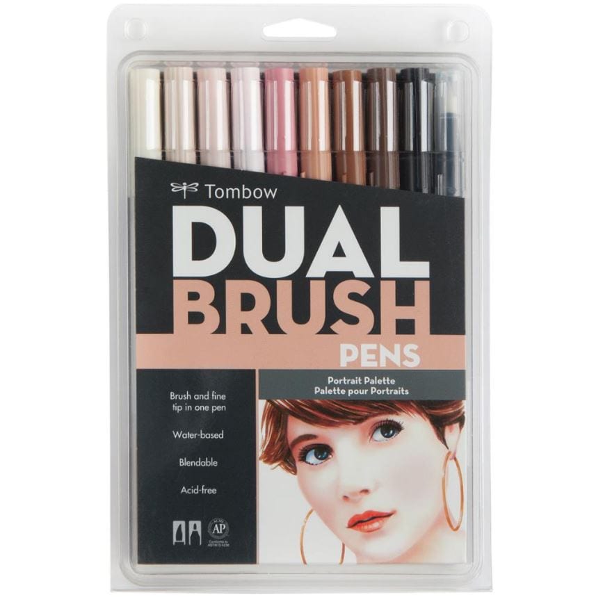 Tombow Dual Brush Markers 10/Pkg