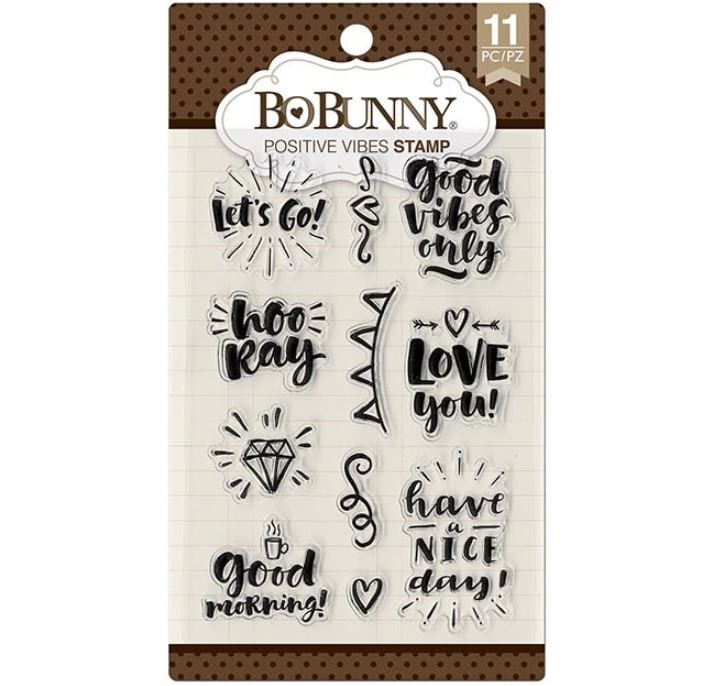 BoBunny Positive Vibes Stamps