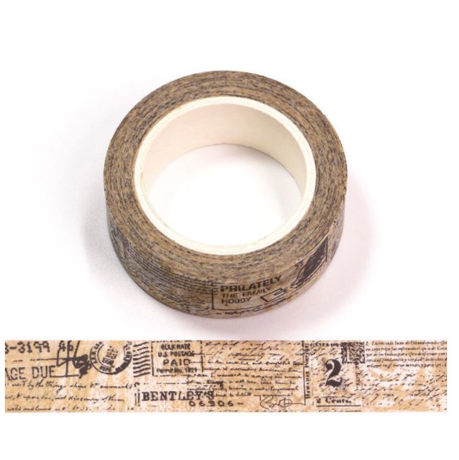 Collage Postage Theme Washi Tape 15mm x 10m