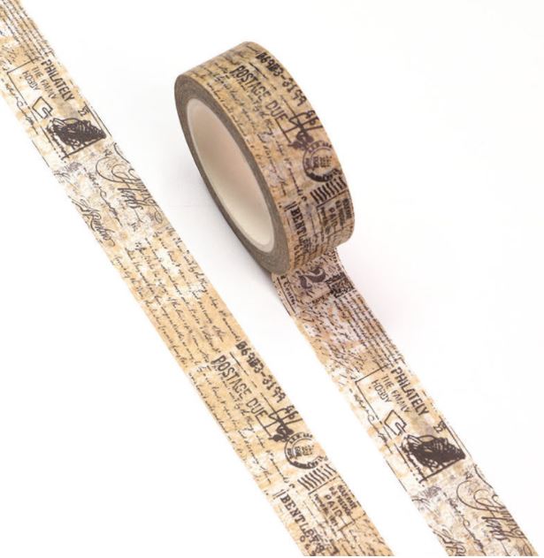 Collage Postage Theme Washi Tape 15mm x 10m