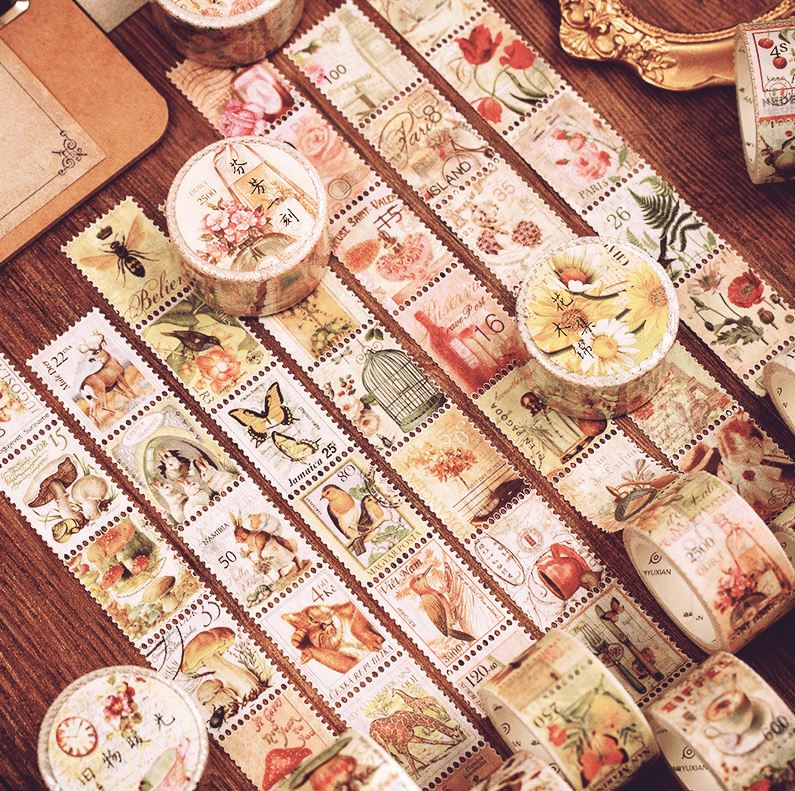 Yuxian Vintage Postage Style Perforated Masking Tape
