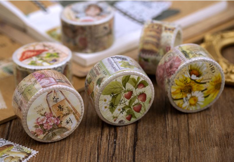 Yuxian Vintage Postage Style Perforated Masking Tape