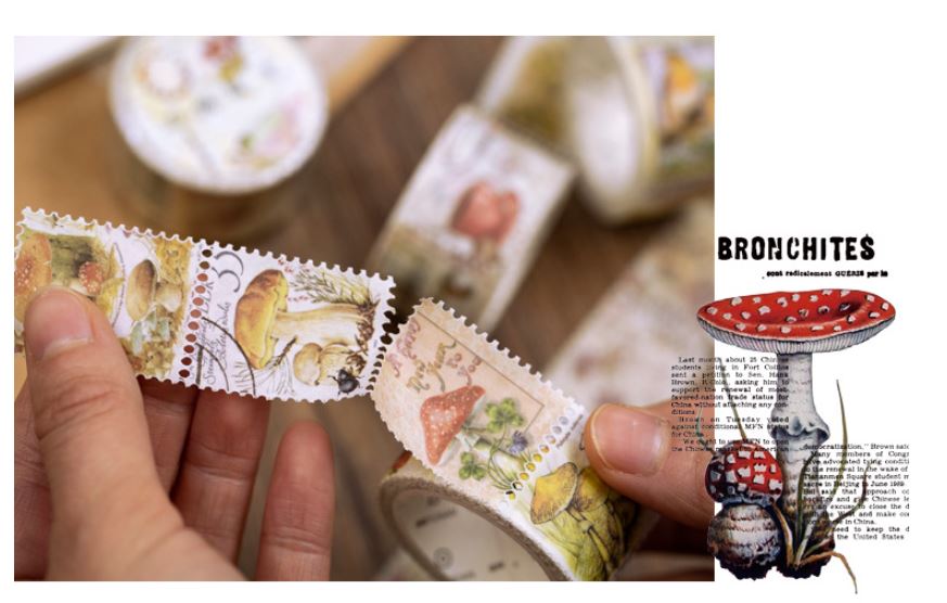 Yuxian Vintage Postage Style Perforated Masking Tape