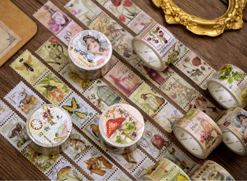 Yuxian Vintage Postage Style Perforated Masking Tape