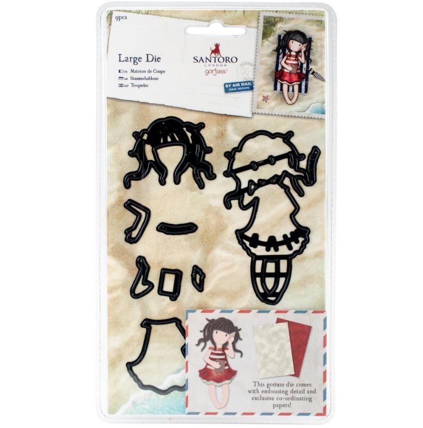 Gorjuss Postal Summer Days Santoro's Decorative Dies 9/Pkg
