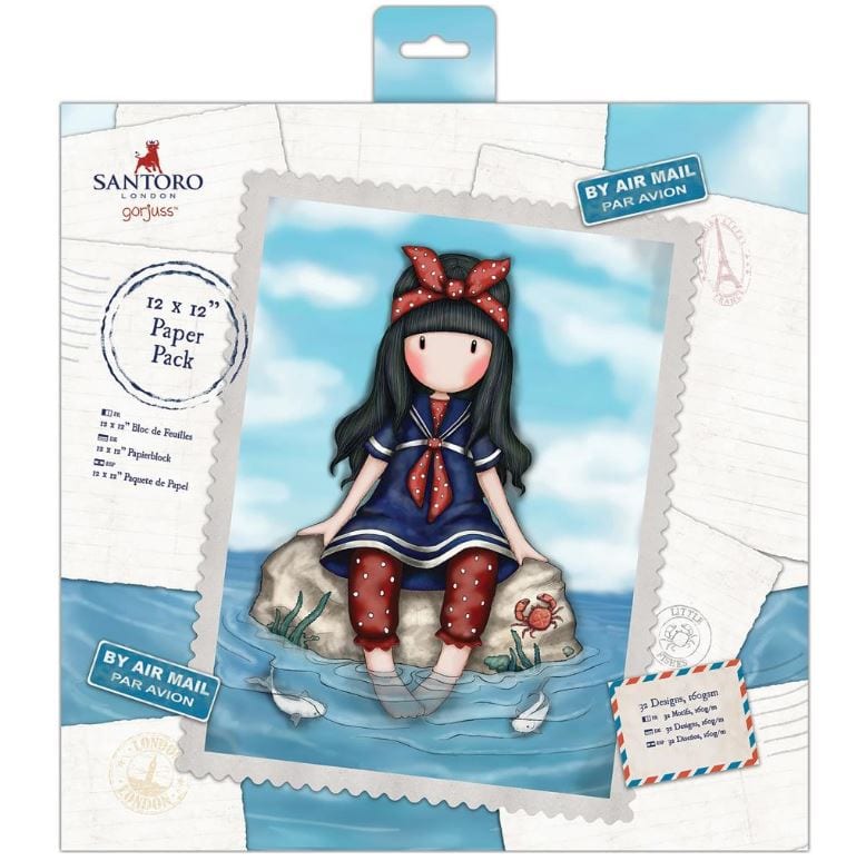 Gorjuss Postal Santoro's Single-Sided Paper Pack 12