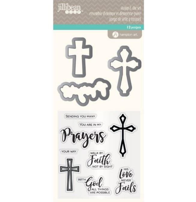 Hampton Art Jillibean Soup Prayers Clear Stamp & Die Set