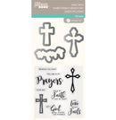 Hampton Art Jillibean Soup Prayers Clear Stamp &amp; Die Set