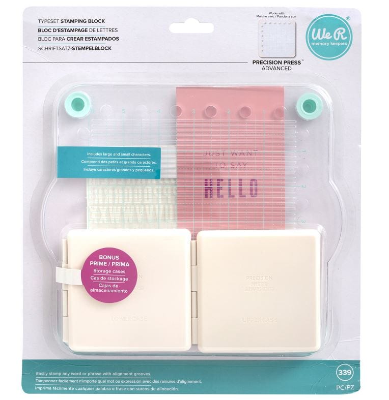 We R Memory Keepers Typeset Stamping Block 339pcs