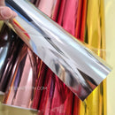 Bee Happy Premium Chrome Metallic Mirror Vinyl 12" x 12" or  12" x 36" (w/ Protective Film)