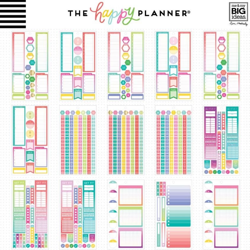 Me and My Big Ideas Productivity Fill In Planner Value Pack Stickers Create 365 Happy Planner Stickers