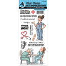 Hampton Art Proud Nurse Art Impressions Stamps