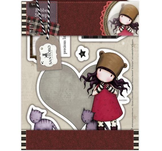 Gorjuss Purrrrrfect Love Tweed Stamps