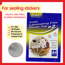 Quaff Cold Laminating Film Photo Top 20 Sheets A4 Size