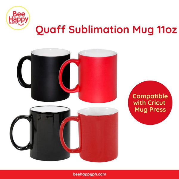Quaff Sublimation Magic Mug 11oz 6pcs (Compatible with Cricut Mug Press)