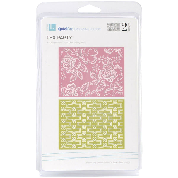 Lifestyle Crafts Tea Party Embossing Folder