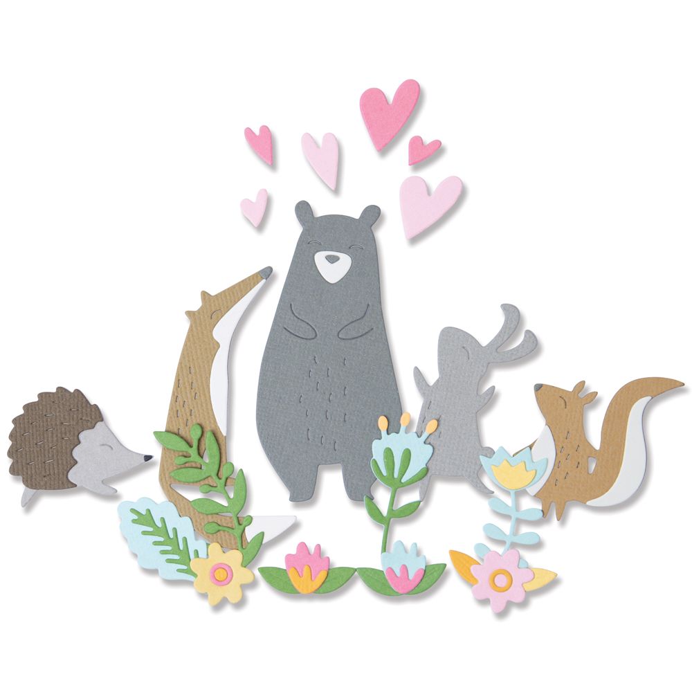 Sizzix Quirky Animals Thinlits Die Set 12PK