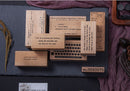 Infeel.Me Vintage Typewriter Quotes and More Wood Mounted Rubber Stamps