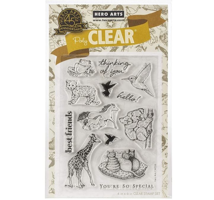Hero Arts Realistic Animals From the Vault Stamp Set CM356
