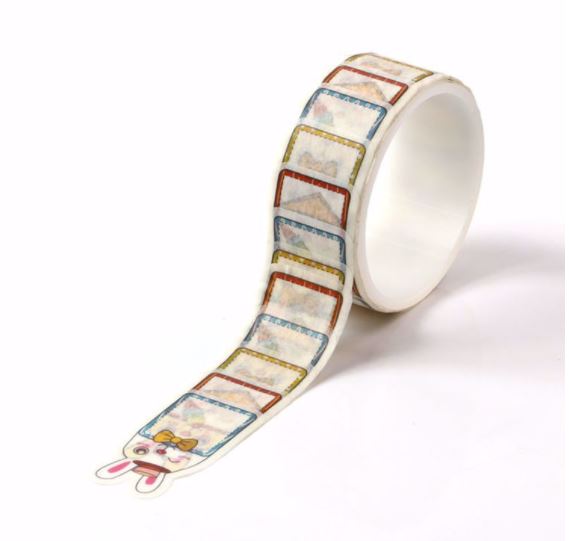 Rabbit Memo Box Peel Off Washi Tape 20mm (Approximately 80pcs)