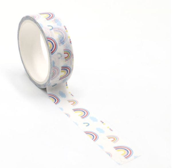 Rainbows and Clouds Washi Tape 15mm x 5m