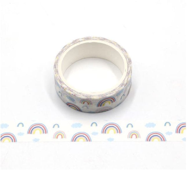 Rainbows and Clouds Washi Tape 15mm x 5m