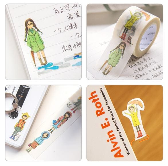 Kinbor Rainy Day Fashion Masking Tape 30mm x 10m