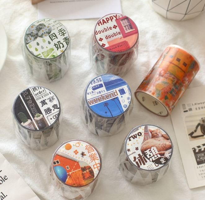 Random Places and Things Matte PET Tape (6cm x 3m)