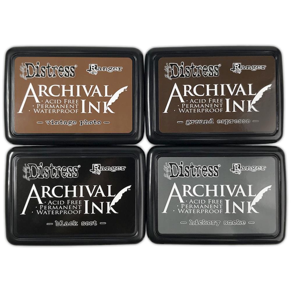Ranger Basics Distress Archival Ink Pad Stack (4 Colors)