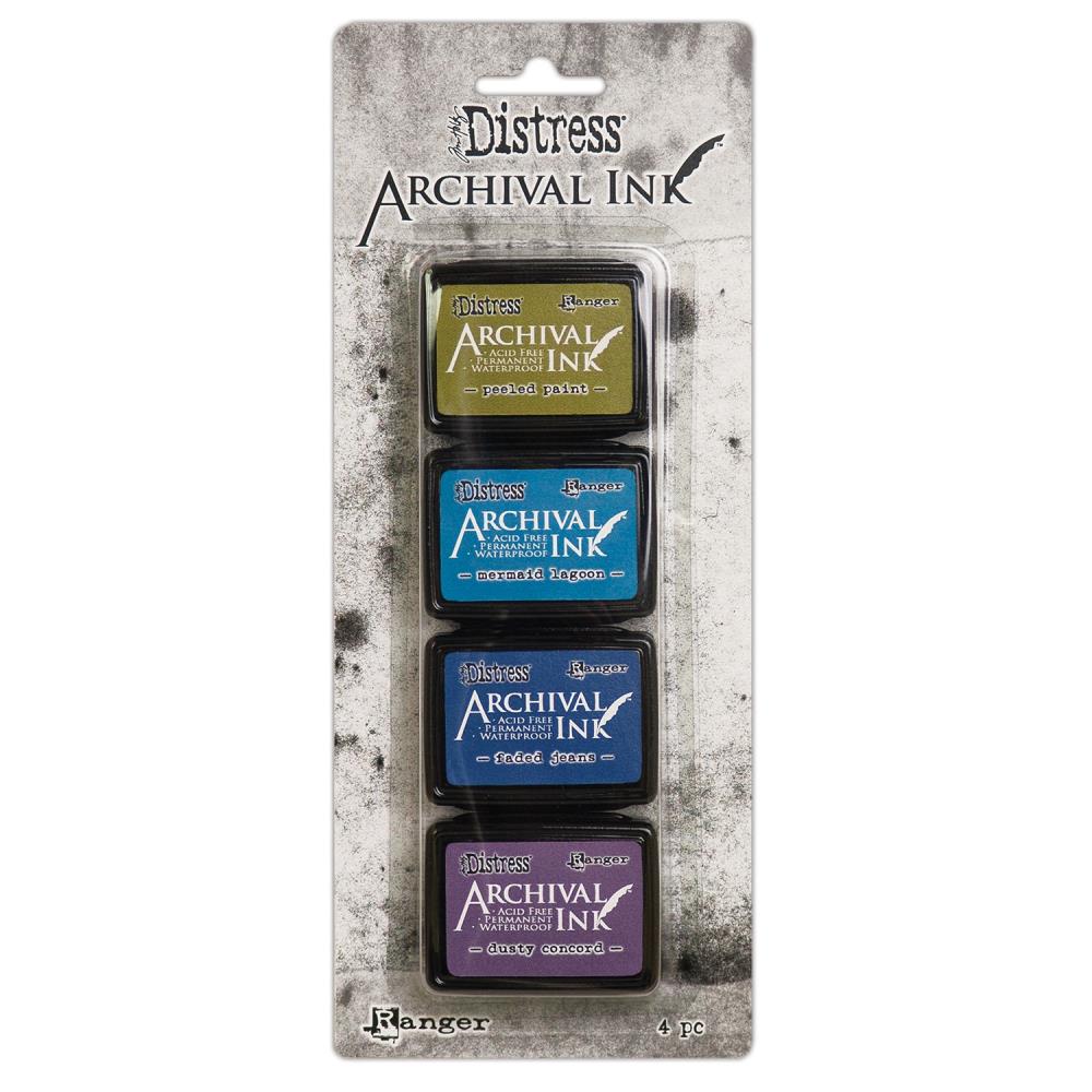 Ranger Tim Holtz Distress Archival Mini Ink Pad Set (4 Colors)