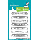 Lawn Fawn Ready, Set, Shake Clear Stamps 3"X 4"