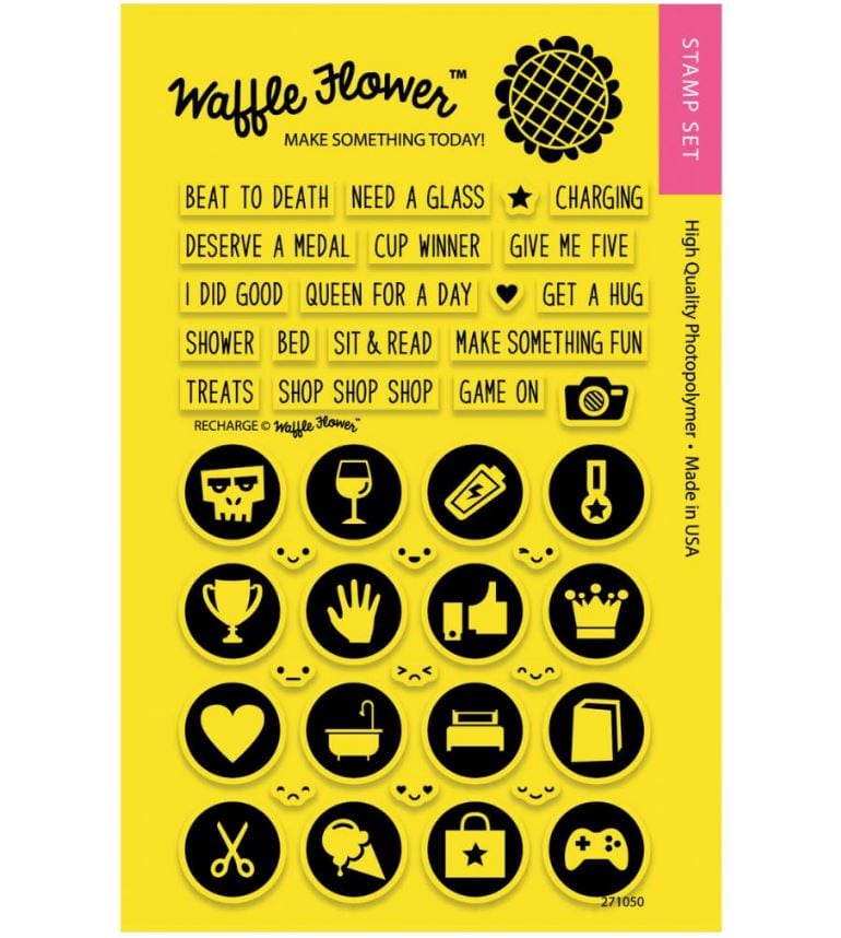 Recharge Waffle Flower Crafts Clear Stamps 4