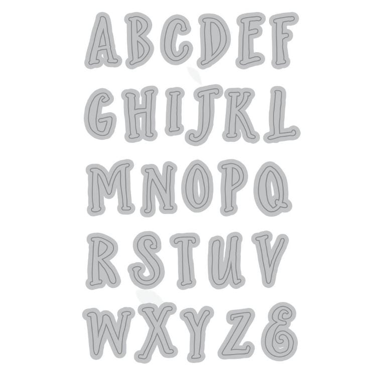 Recollections Slim Uppercase Cutting Dies